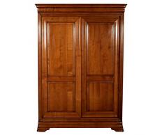 GONTIER Armadio 2 ante scorrevoli ciliegio massiccio