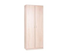 AVANTI TRENDSTORE - Keran - Armadio Multiuso in Legno Laminato, con 2 x Ante a Battente e 4 x Ripiani Interni. Dimensioni Lap 74x188x35 cm (Quercia Sonoma)