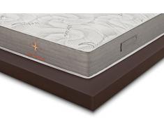 Materasso Matrimoniale Memory LA ROSA DEI VENTI Misura 160x190 Alto 25 cm Rivestimento ALOE VERA SILVER SFODERABILE con fascia FULL 3D AIR e FRESH AIR TECHNOLOGY