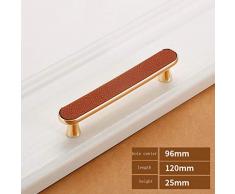 Maniglia per Porta del Guardaroba Minimalista Moderno, Armadio da Cucina in Pelle Maniglia del cassetto Comodino, scarpiera Piccola Maniglia monoforo,3
