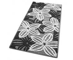 Arrediamo Insieme Nel Web Tappeto Cucina Floreale Tessitura 3D Retro Antiscivolo Moderno Multiuso Passatoia Corridoio Bagno Camera mod.ENEA 50x80 MARRONE (C)