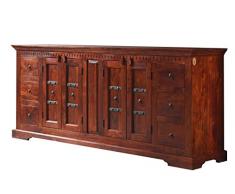 Stile coloniale Cassettiera Acacia in legno massello OXFORD # 414
