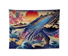 lefu Arazzo Tappezzerie da Parete in Stile Giapponese Ukiyo-e Tende per la casa Decorazioni per Soggiorno Camera da Letto Dorm Conveniente