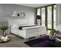 Schlichter Mobili Letto boxspring Princess, bianco, 200 x 200 cm