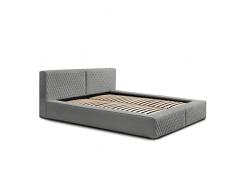 Siblo Letto 160x200 cm - Adel Collezione - Moderno Letto Matrimoniale - Struttura Letto Matrimoniale in Legno - Robusto Letto Contenitore - Letto Matrimoniale con Contenitore - Grigio