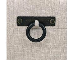 vidaXL 3X Cassapanca Acciaio Bianco Crema Panchina Panca Baule Mobile Portaoggett Panca da Salotto Soggiorno Arredamento Interni Legno Massello