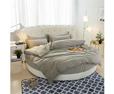 QERTYU Letto Rotondo per Uso Domestico in Puro Cotone di Cotone A Quattro Colori