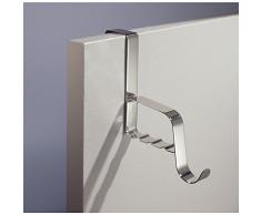 InterDesign 84020EU Valletto da Porta, Metallo, Argento, 6.25x15.75x6.25 cm