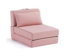 Kave Home - Pouf Letto Arty Rivestito e Imbottito con Schiuma di Poliuretano