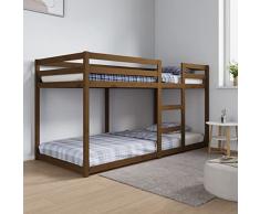 Lechnical Letto a Castello Miele 90x200 cm in Legno Massello di Pino,Letto a Castello,Letto a Castello Bambini e Adulti, Struttura Letto a Castello(SPU:821647)