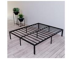 Dreamzie Letto 140x190 con Contenitore Ferro Struttura Letto Robusta, Facile da Montare, Grande capacità di Stoccaggio - Altezza 36cm