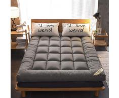 KE & LE Dormire Mat Tatami Bed Ground, Anallergico Trapuntato Confortevole Futon Materassino Giapponese Rotolo di Letto-a 100x200x10cm