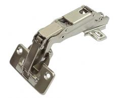 Aerzetix - C41052, 2 cerniere a scomparsa 165°, per anta pieghevole di mobile angolare