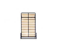 Wallbedking Classic Letto a Scomparsa - Letto Ribaltabile Verticale Piccolo Doppio 120cmx200cm 120cm x 200cm (Letto Estraibile, Letto Pieghevole, Letto