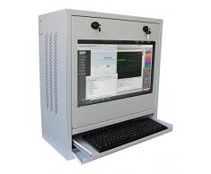 TECHLY PROFESSIONAL 104882 Armadio di sicurezza per PC, monitor LCD e tastiera Grigio Grigio