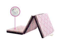 GEEMMA s.r.l. Materassino Futon MEMORY 80x200 Cm pieghevole Alto 11 Cm che piegandosi, diventa anche comoda seduta. Tessuto Anallergico sfoderabile e lavabile.