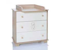 Fasciatoio Bambini Cassettiera Con 3 Cassettoni