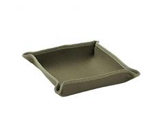 Aiyrchin Vassoio del Valletto di Stoccaggio, Scrivania su Tela O Organizzatore del Comodino 30x30cm Titolare del Campeggio del Vassoio in Ordine per Il Portafoglio del Portafoglio della Chiave