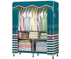 ALYR Armadio Tessuto Armadio, Armadio di Stoffa Portatile Richiudibile Armadio Modulare Cabina Armadio Armadio Tessile con ripiano Superiore Guardaroba Pieghevoli,3