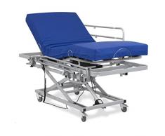 Gerialife Letto Elettrico per Anziani e disabili (90x190, Materasso antidecubito + Ringhiere)