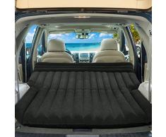 COSTWAY Materasso Gonfiabile da Auto, Letto Gonfiabile per Campeggio Materasso di Viaggio, Pompa Elettrica Inclusa, 180x128x12cm (Nero)