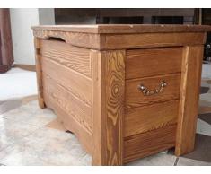Decocraft Cassapanca in Legno tavolino Baule Vintage in Legno ottomano (GO3)