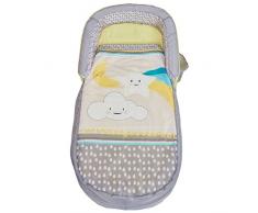 Ready Bed 401CLO Letto Gonfiabile e Sacco a Pelo per Bambini 2 in 1, Grey, 130 x 61 x 23 cm, 60_x_120_cm, poliestere-cotone