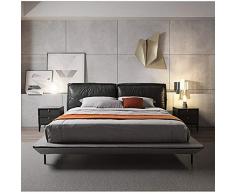 QYJpB Comodino in Pelle Comodino Comodino Armadietto Piccolo Armadietto portaoggetti (Dimensioni: 45x41x50cm) (Color : Black)