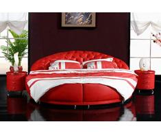 JVmoebel - Letto rotondo Chesterfield, design XXL, letto rotondo