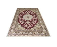 Tappeto classico persiano Nain motivo orientale SALON 2026-ROSSO Cm.160X230
