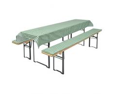 Brand sseller birra Bank Set di cuscini per sedie tavoli e panche 2 panche imbottite di circa 220 X 25 X 1,6 e 1 tovaglia 240 X 70 in diversi colori/Motivi