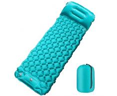 Czemo Materassino Campeggio Autogonfiabile Ultraleggero Materassini da Campeggio con Cuscino Letto Gonfiabile Singolo per Trekking, Backpacker