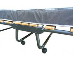 Baldiflex Brandina Pieghevole con Materasso in Waterfoam Ortopedico H 10 cm, Rete a Doghe, Modello Dali, 80 x 190 cm
