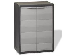 Plastmeccanica Armadio, Nero/Tor, Basso, 65 x 38 x 87 cm, Taglia Unica