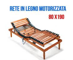 Rete A DOGHE ELETTRICA Motore OKIN 80X190 Tutta in FAGGIO