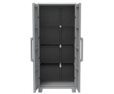 Terry, Transforming Modular 4, Armadio Multifunzionale Alto, da Esterno Interno, Due Ante. Materiale: Plastica, Dimensioni: 78x43,6x184,40 cm