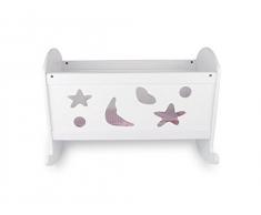 Small Foot Company 2852, Culla per Bambole Fabbrica dei Sogni Legno Bianco Laccato 49 x 37 x 36 cm