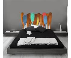Plage 143533 - Adesivo per Testata Letto Oxford, Acrilico Legno, 160 x 0,02 x 59 cm
