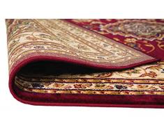 ERugs - Tappeto extra large, con motivo floreale orientale in stile persiano tradizionale, colore: rosso, 160 x 230 cm