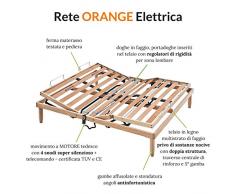 Evergreenweb - Rete Matrimoniale Elettrica 140x200 a Doghe in Legno Ortopedica Alzata Motorizzata Base Letto o Materasso, Rinforzata 3 Zone Reclinabili Regolatori di Rigidità Piedi Smontabili Offerta