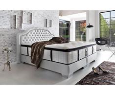 Schlichter Mobili Letto boxspring Casinò Deluxe, bianco, 180 x 200 cm