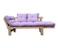 Divano-letto Sésamo, Naturale, Violet Futon, 200x82x32 cm