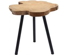 Tavolino in legno massiccio di teak – Tavolino da salotto, comodino decorativo