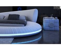 letto in pelle Letto Rotondo mezzosoprano 180 x 200 cm letto imbottito Absoluter hingucker anche altri GRANDE? UN DISPONIBILE LETTO AD ACQUA ADATTO