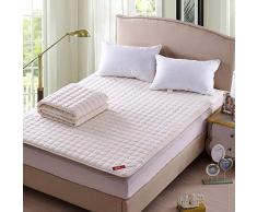 LYLJ Bianco Traspirante Materasso del Pavimento Morbido Stuoia di Materasso Dormitorio Soggiorno Pieghevole Materasso Tatami Stuoie 180x200 Antisdrucciolo Giapponese Materassino Futon