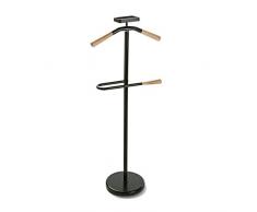 Versa 18790661 Servomuto Camera da terra Nero, 108x44x25cm, Legno, Appendiabiti