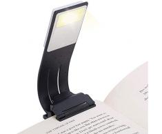 Lampada da Lettura, LENDOO Luce da Lettura, Luce da scrivania, Portatile con Pinza, 4 Luminosità Regolabile, USB Ricaricabile, Lampade da libro per Lettura, Libri, Scrivania, Viaggio etc.