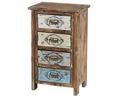 Serie vintage como cassettiera legno stile spagnolo ~ modello Cadiz 79x48x33cm