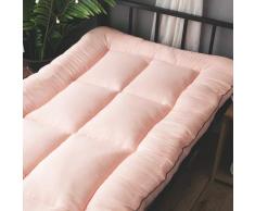 ZDiane Tatami Materasso Futon, Tradizionale Giapponese Futon Tatami Bed Ground Confortevole Portatile Futon Shiatsu,Yoga, Giallo, Spessore: 3Cm, 90X190cm(39X75inch),Baby Pink,90x200cm【3cm】
