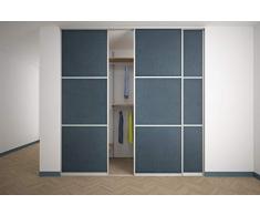 Ante scorrevoli Nr.3 per Cabina Armadio su Misura. Porta Scorrevole. Armadio Muro